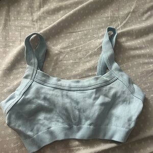 Urban Outfitters Sky Blue Ribbed Bralette